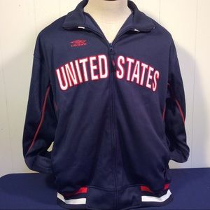 Untied States Mens Track and Field Jacket Size XL UMBRO